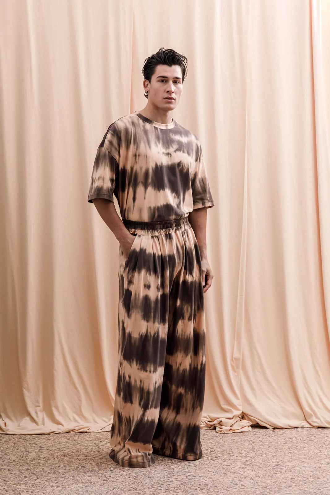 Gado Pants Tie-Dye Brown