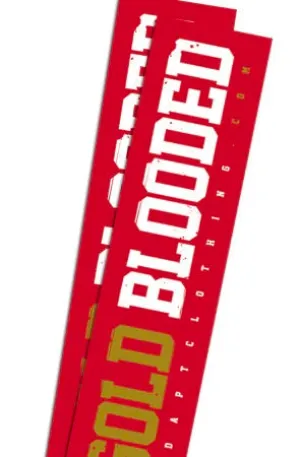 Gold Blooded Red Sticker