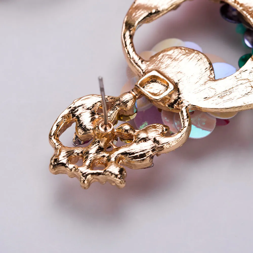 High-end Creative Alloy Leaf Earrings