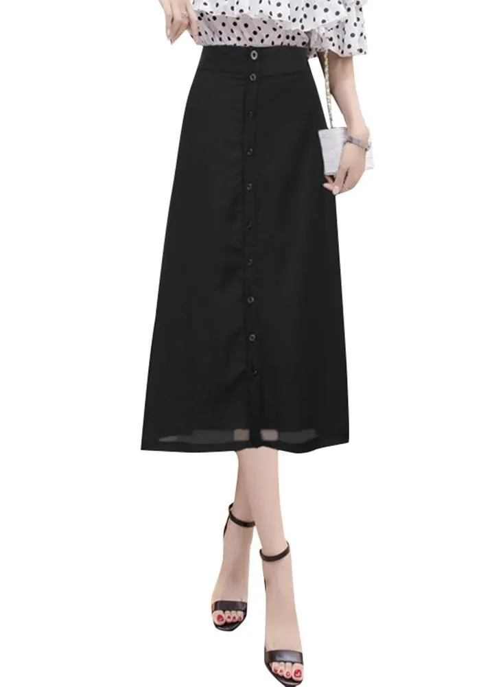 High Waist Midi Skirt