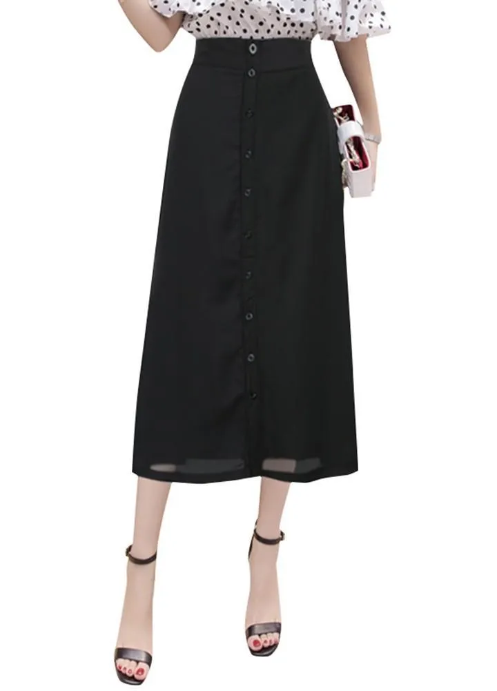 High Waist Midi Skirt