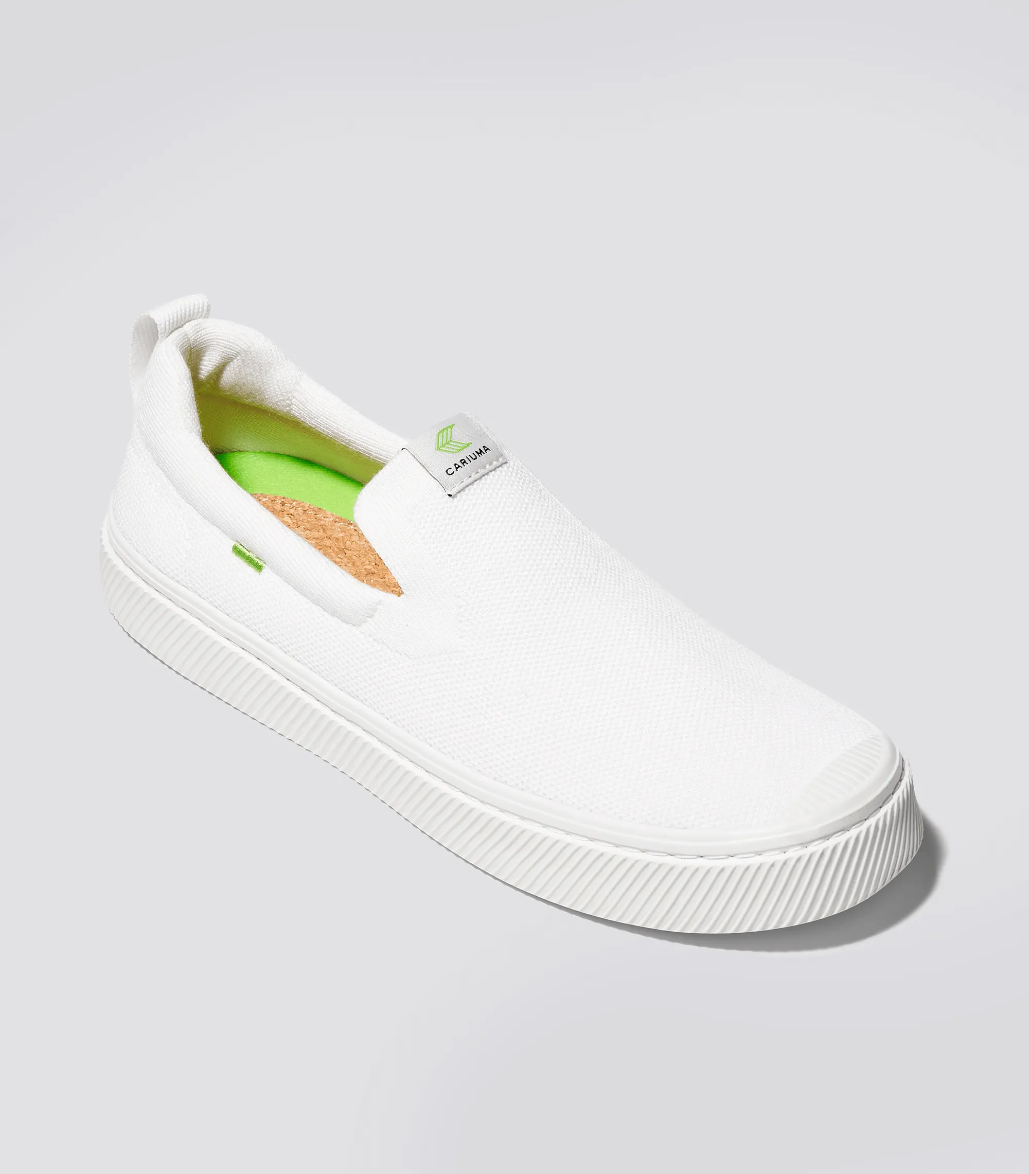 IBI SLIP-ON White Knit Sneaker Women