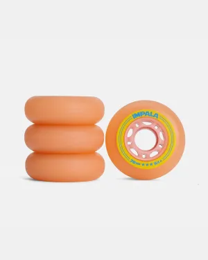 Impala Inline Skate Wheels (4-pack) - Pink/Yellow