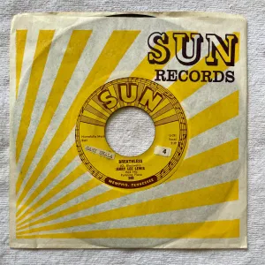 Jerry Lee Lewis - 45 Vinyl Breathless - Down The Line - Premium Original 50's Fan Club Archive #4 Gary Scala Tab