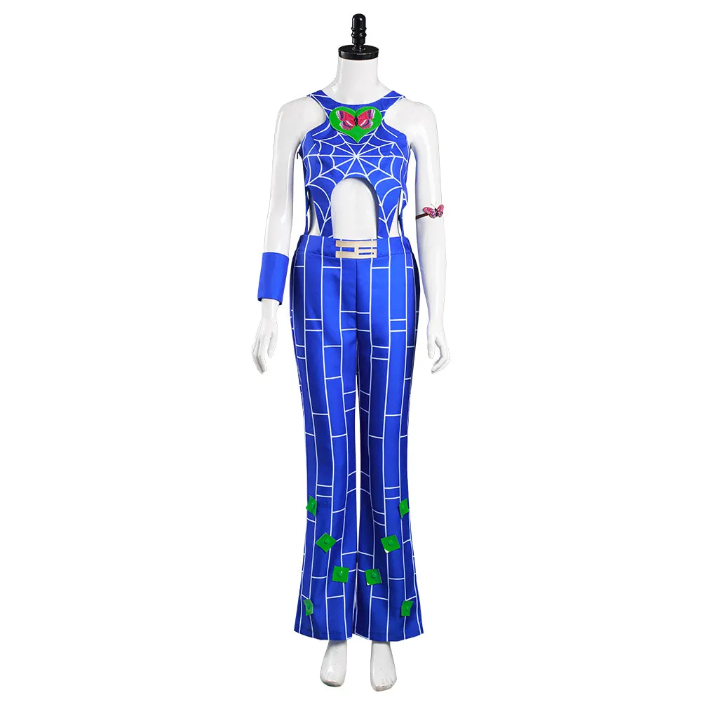 JoJo‘s Bizarre Adventure : Stone Ocean Halloween Carnival Suit Jolyne Cujoh Cosplay Costume Pants Vest Outfit