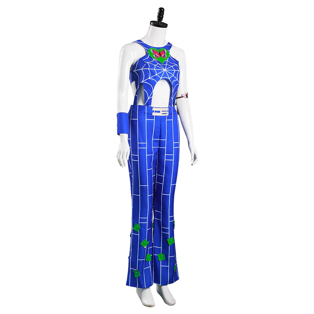 JoJo‘s Bizarre Adventure : Stone Ocean Halloween Carnival Suit Jolyne Cujoh Cosplay Costume Pants Vest Outfit