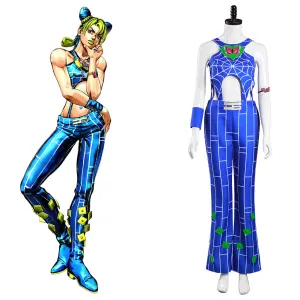 JoJo‘s Bizarre Adventure : Stone Ocean Halloween Carnival Suit Jolyne Cujoh Cosplay Costume Pants Vest Outfit