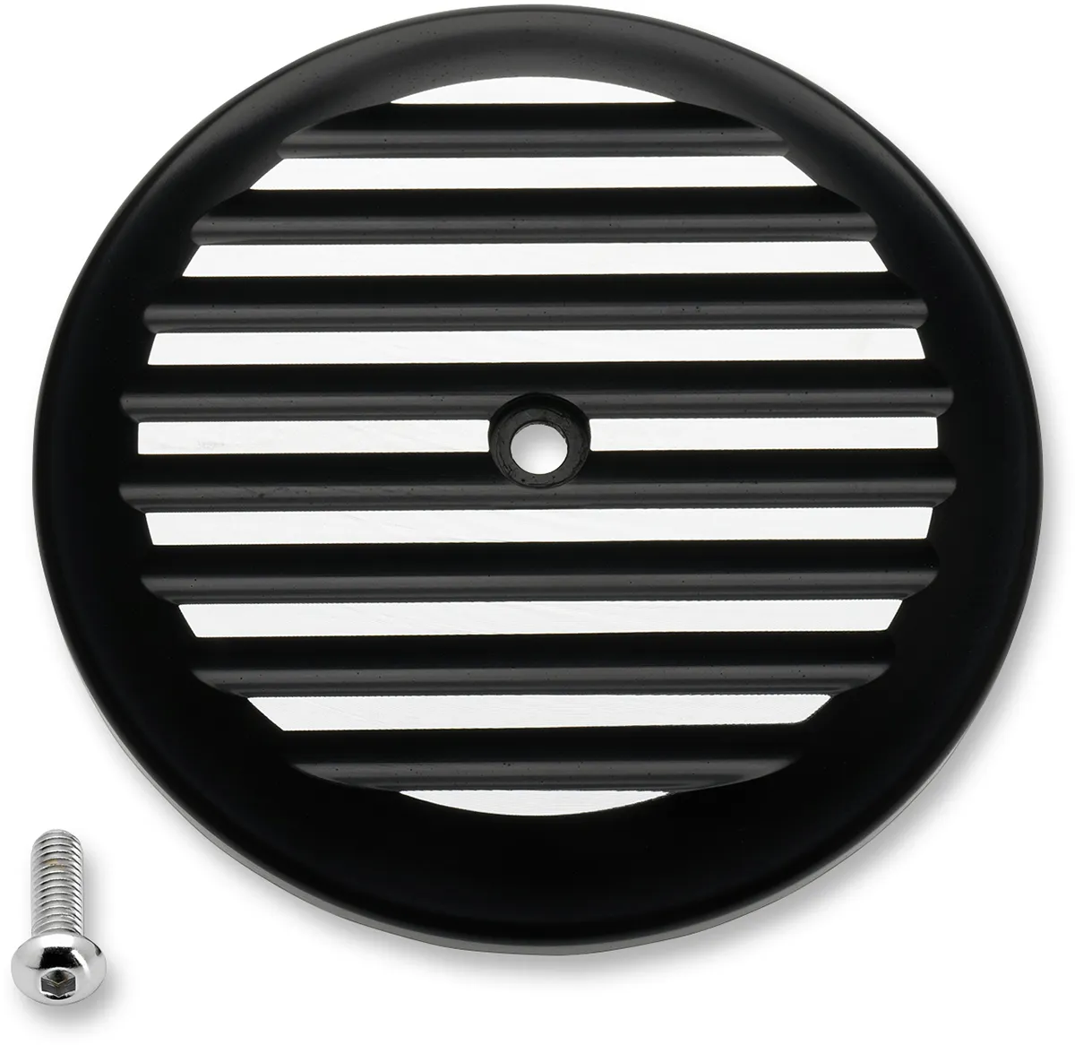 Joker Machine 02-220-2 VT Air Intake Cover - Finned - Black/Silver