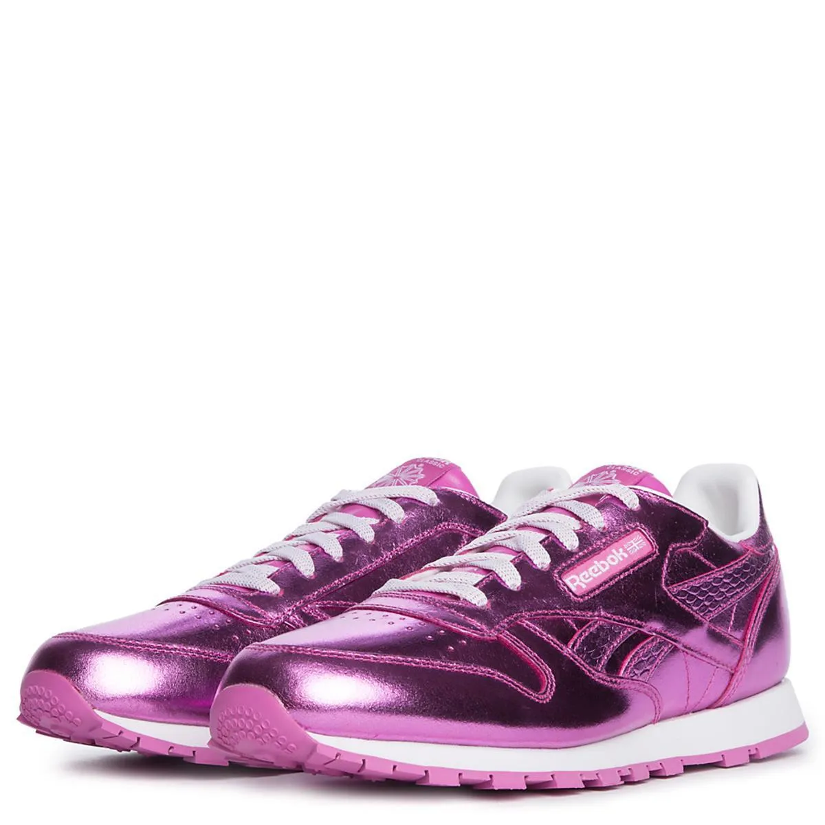 Juniors Classic Leather Metallic Sneaker