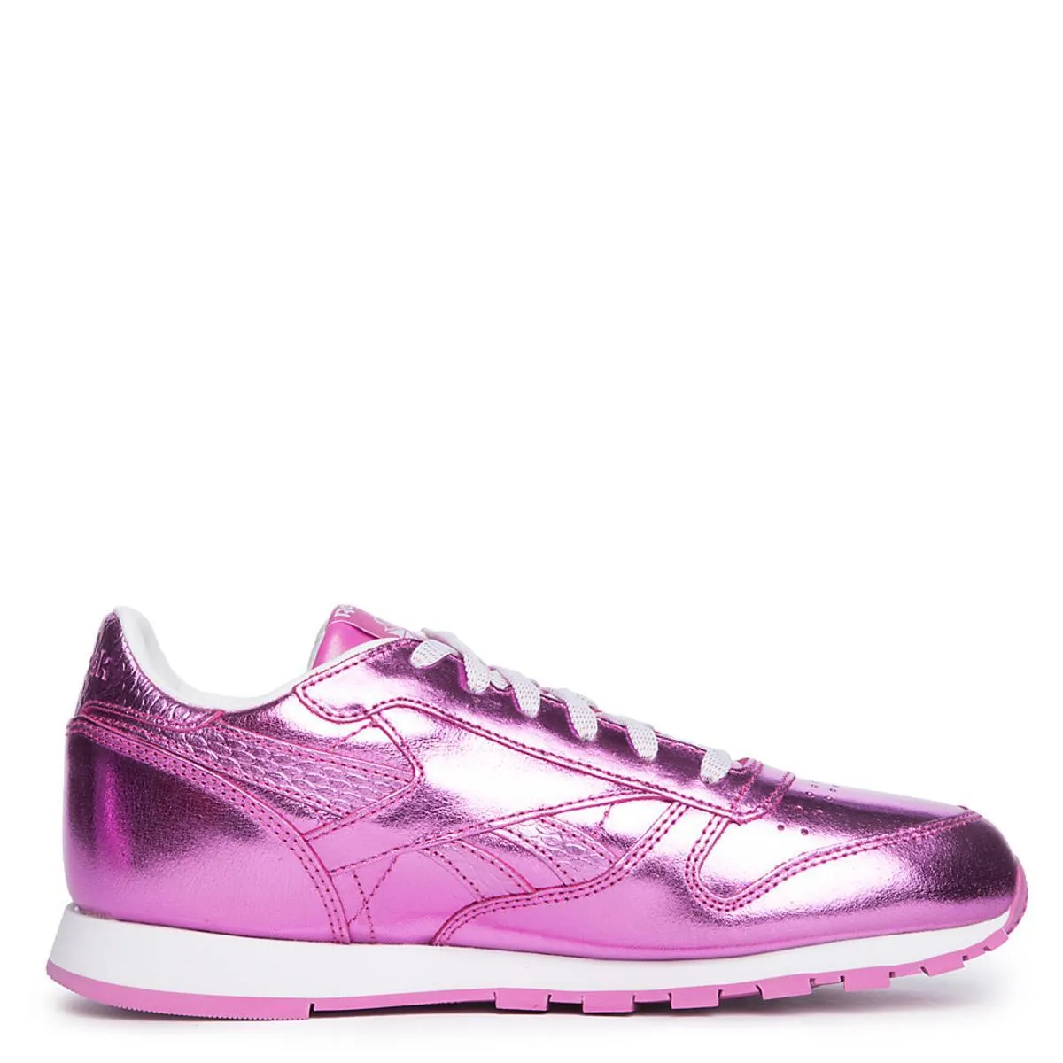 Juniors Classic Leather Metallic Sneaker