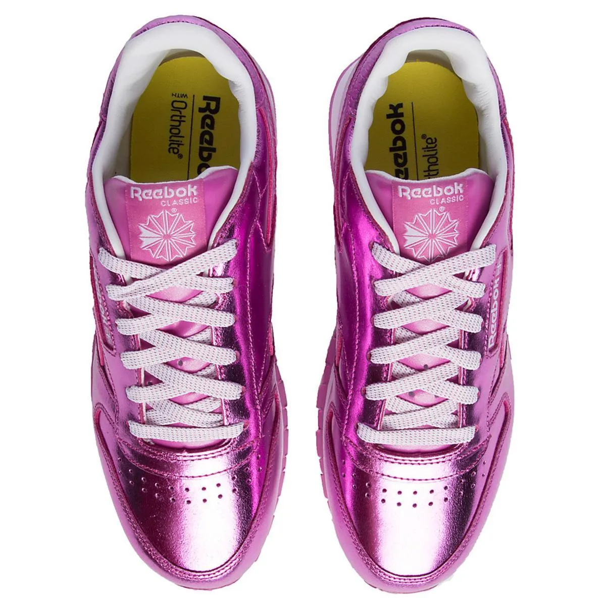 Juniors Classic Leather Metallic Sneaker
