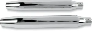 Khrome Werks 202450 3in. HP-Plus Slip-On Mufflers - Tapered - Chrome