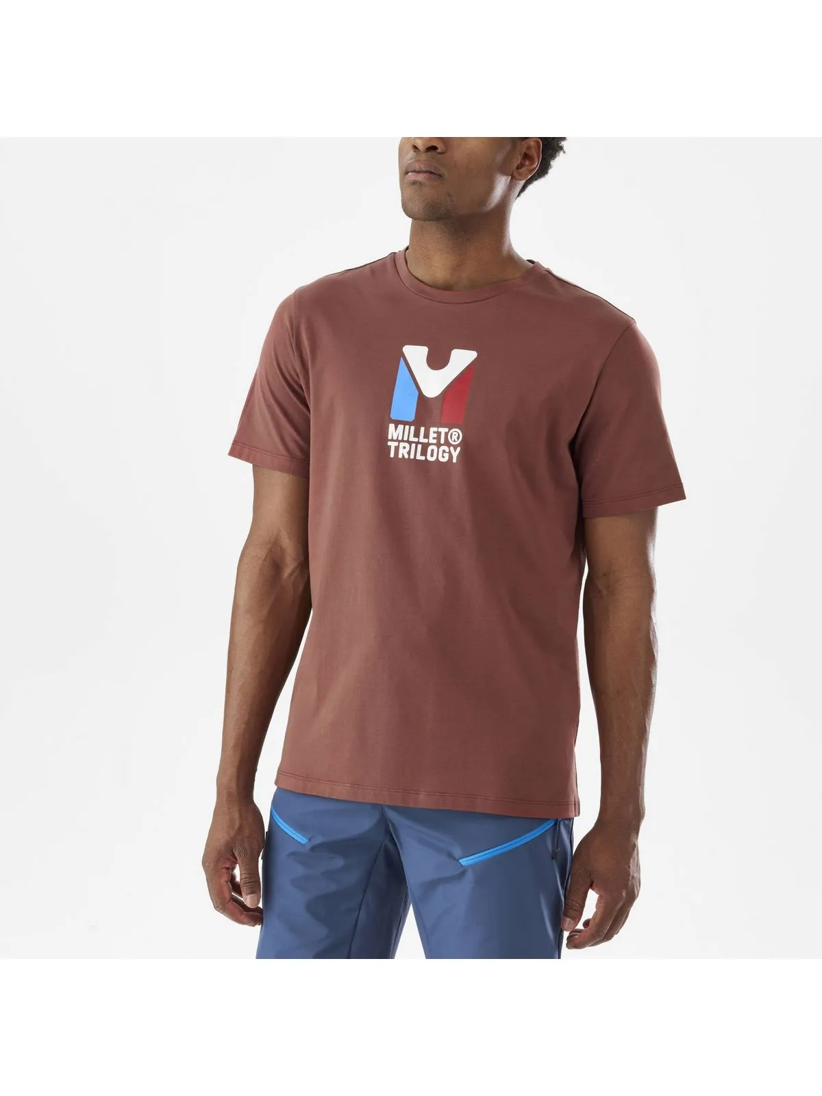 Koszulka MILLET M Chamonix Tri Ts Ss bordowy