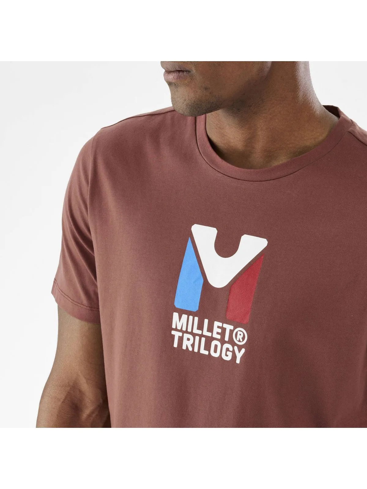 Koszulka MILLET M Chamonix Tri Ts Ss bordowy