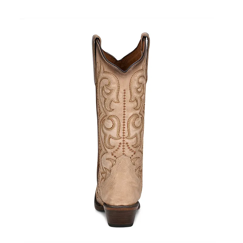 L5870 | Sand Embroidered Women's Boot