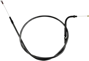 LA Choppers LA-8210ID13M Midnight Braided Idle Cable Kit - 12in.-14in. Ape Hangers