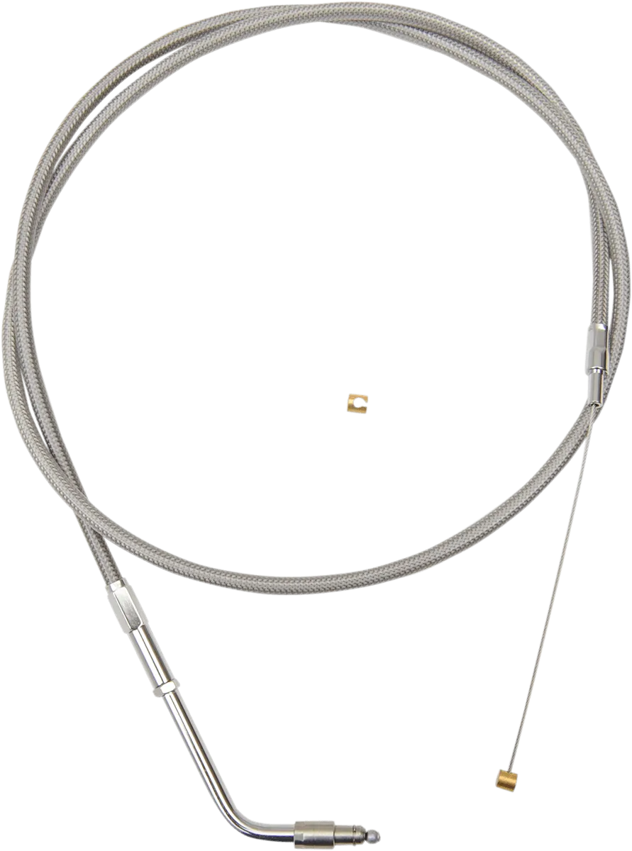 LA Choppers LA-8210TH19 Stainless Steel Throttle Cable Kit - 18in.-20in. Ape Hangers