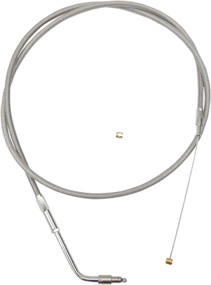 LA Choppers LA-8210TH19 Stainless Steel Throttle Cable Kit - 18in.-20in. Ape Hangers