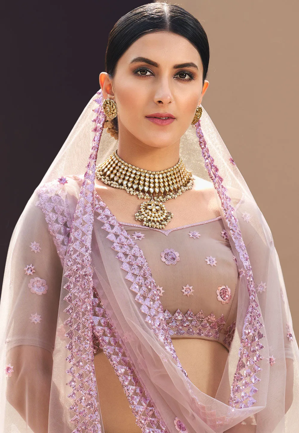 Lavender Traditional Designer Lehenga Choli