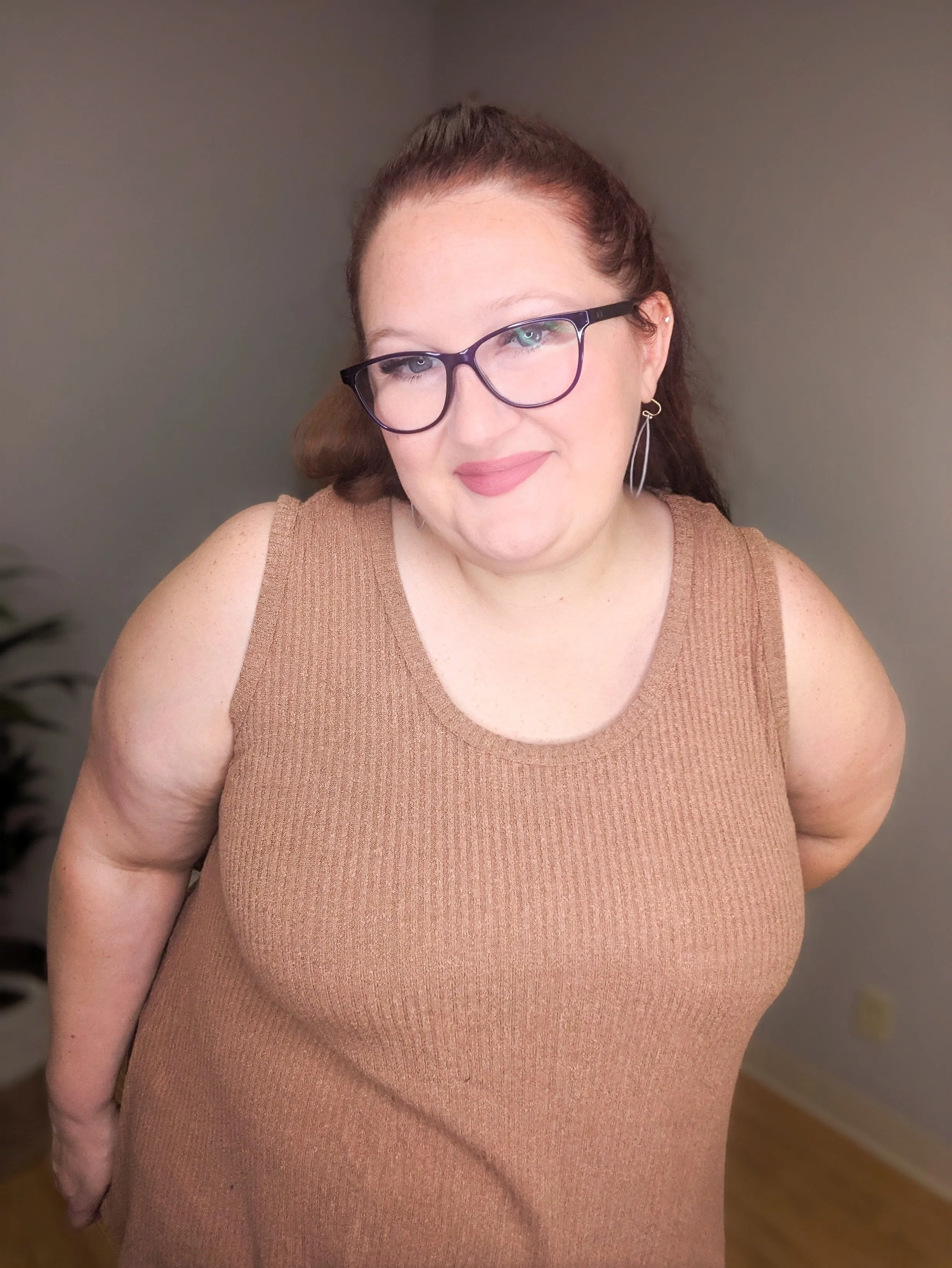 Lila Ribbed Boucle Knit Tank (2 colors)