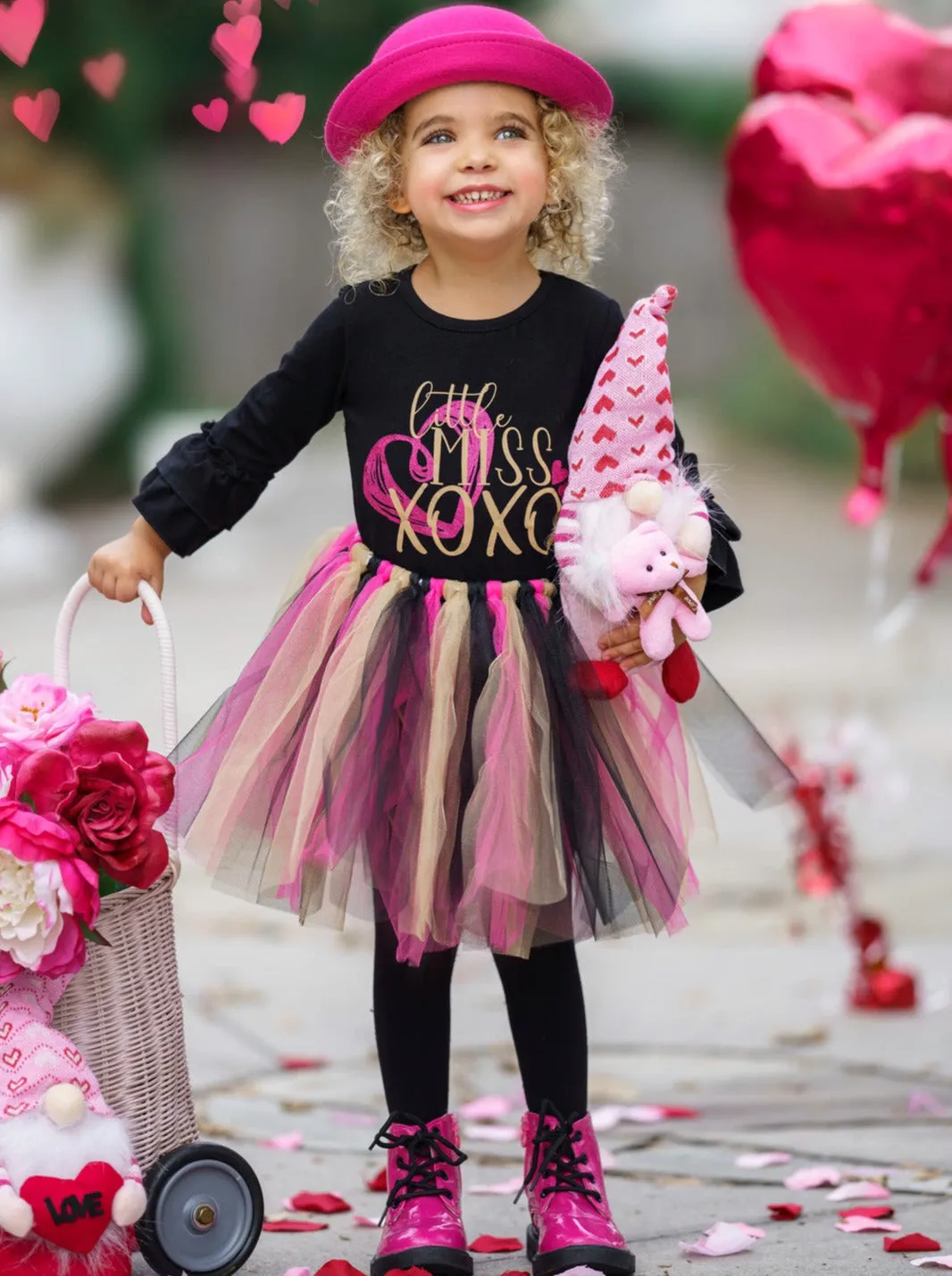 Little Miss XOXO Tutu Skirt Set