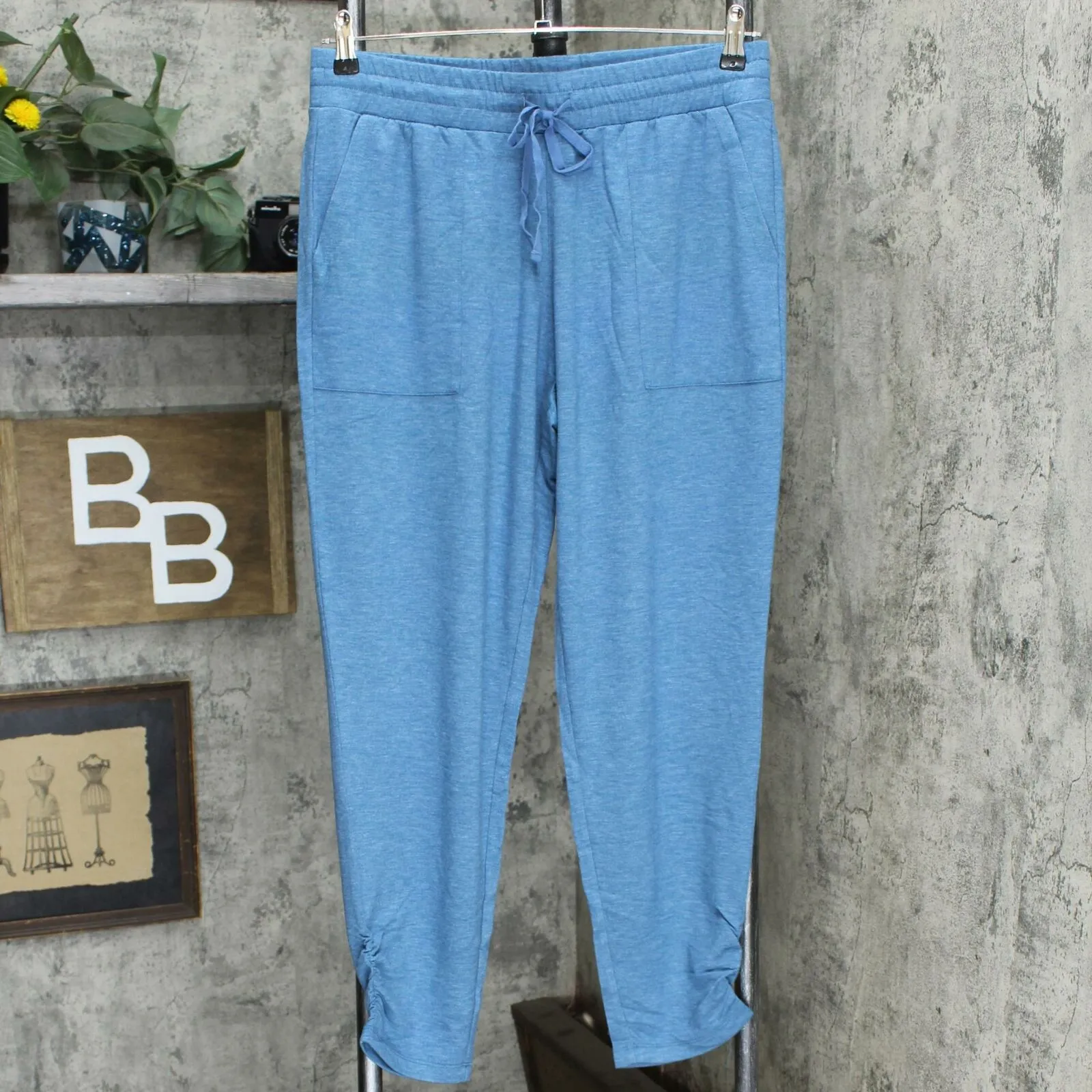 LOGO  by Lori Goldstein Women's French Terry Lounge Pants With Ruched Legs