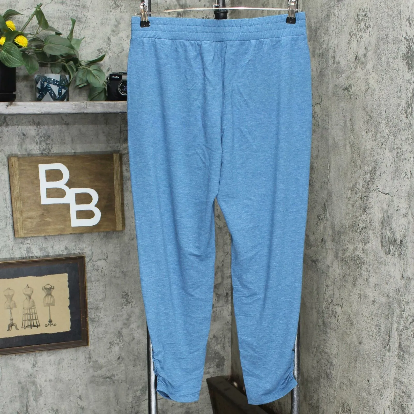 LOGO  by Lori Goldstein Women's French Terry Lounge Pants With Ruched Legs