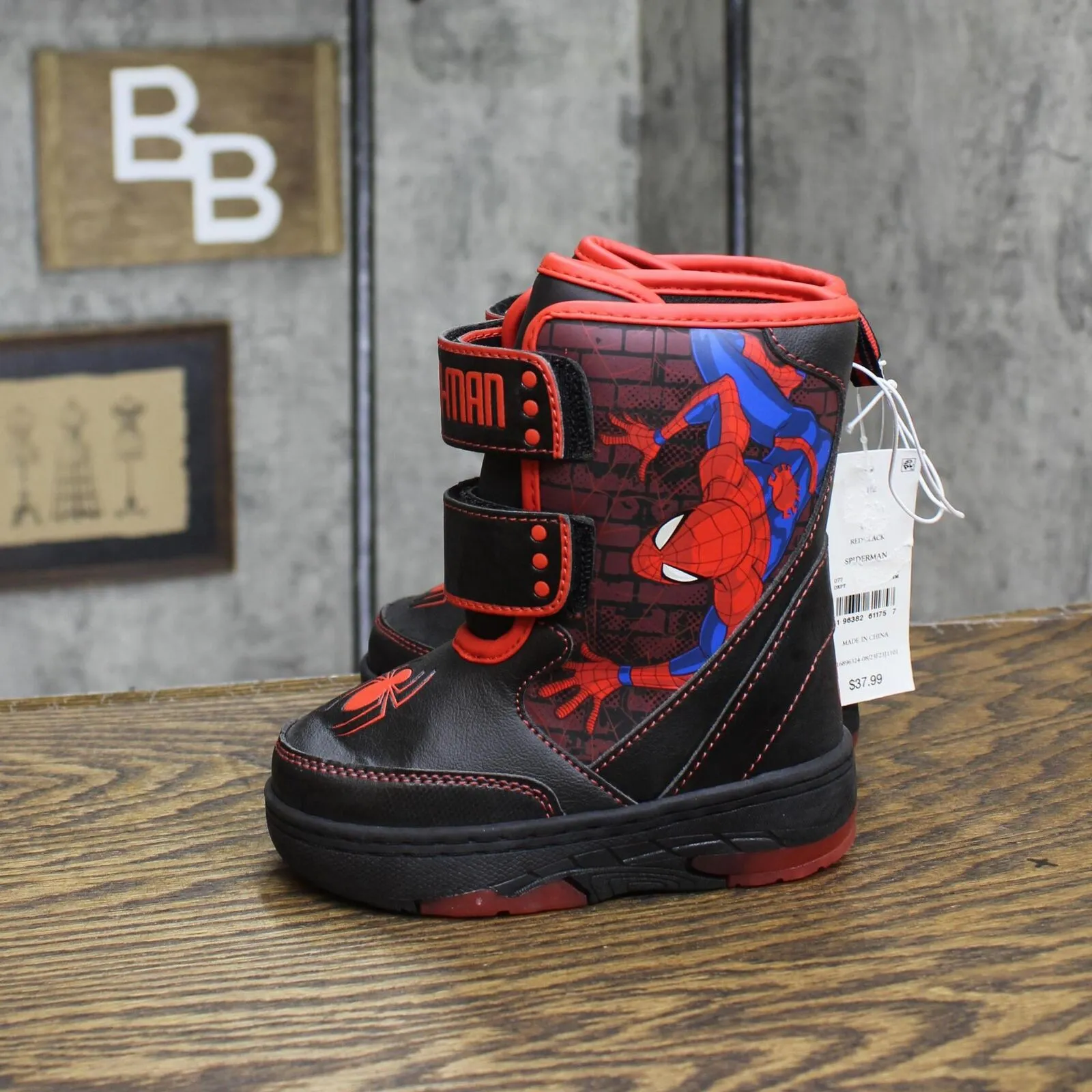 Marvel Toddler Boys Spider-Man Winter Boots 88236663 Red / Black 8T