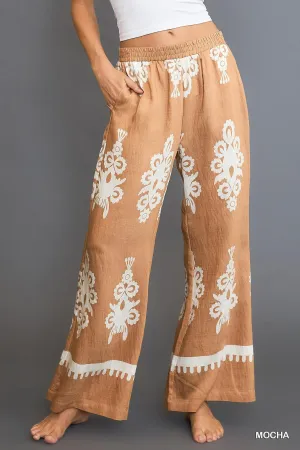 Mocha Print Pant