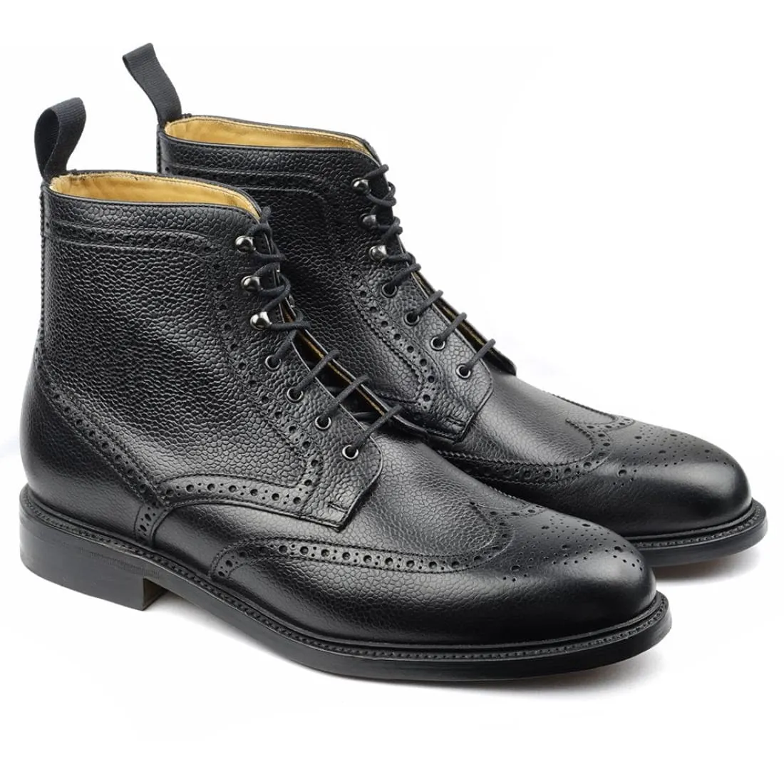Mountain Boot's Cuir Grainé Noir