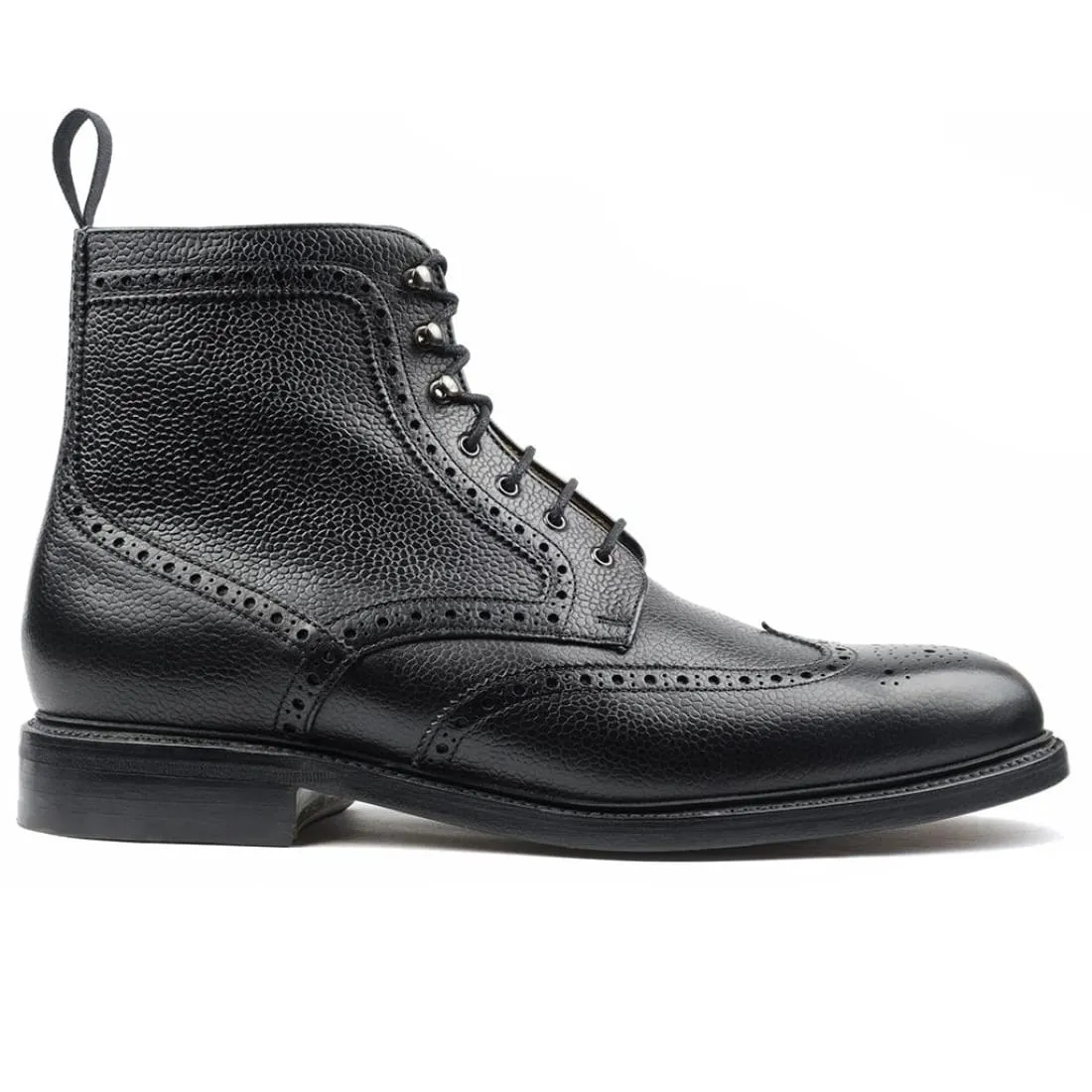 Mountain Boot's Cuir Grainé Noir