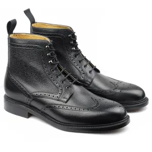 Mountain Boot's Cuir Grainé Noir