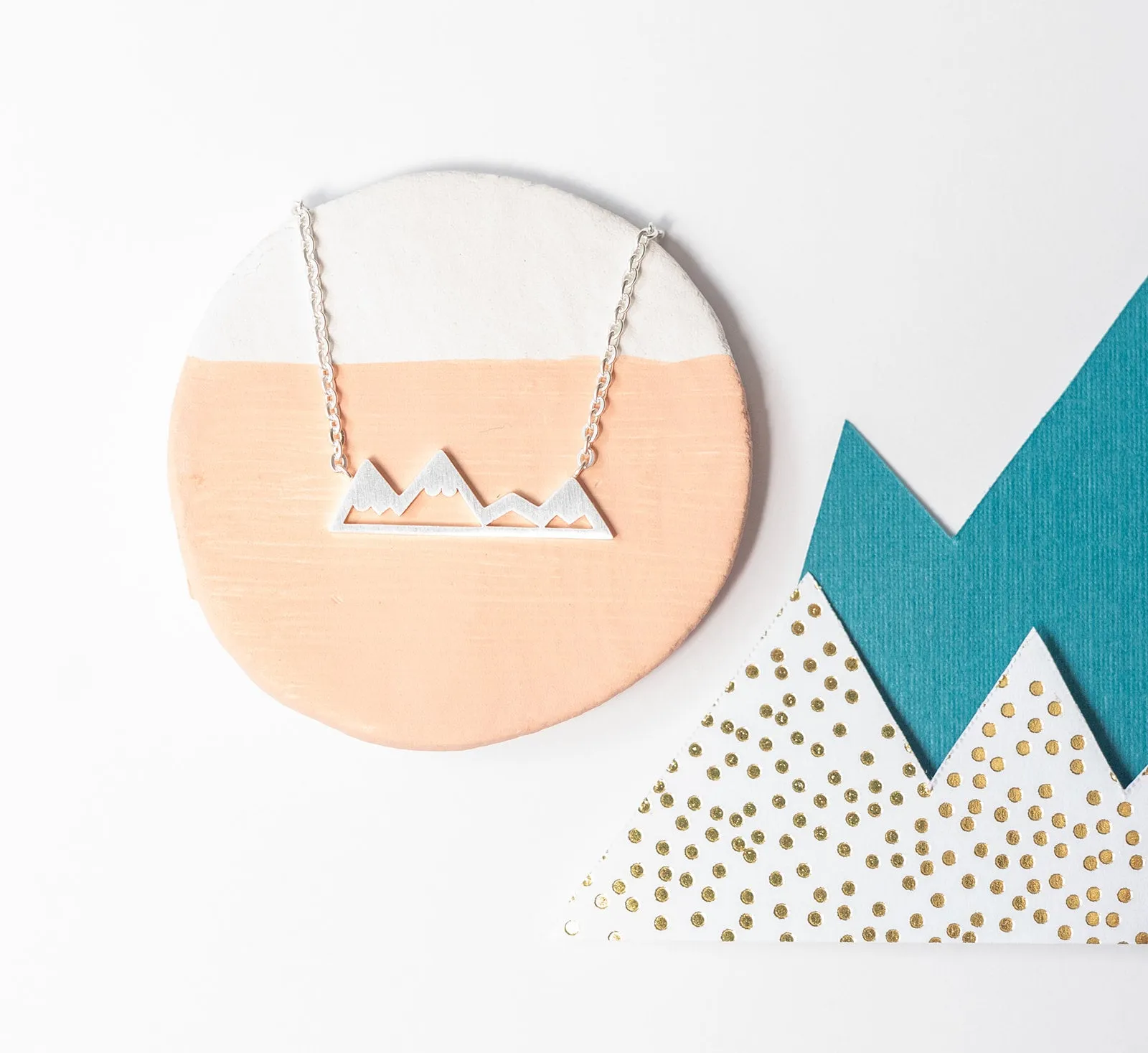 Mountain Range Charm Necklace