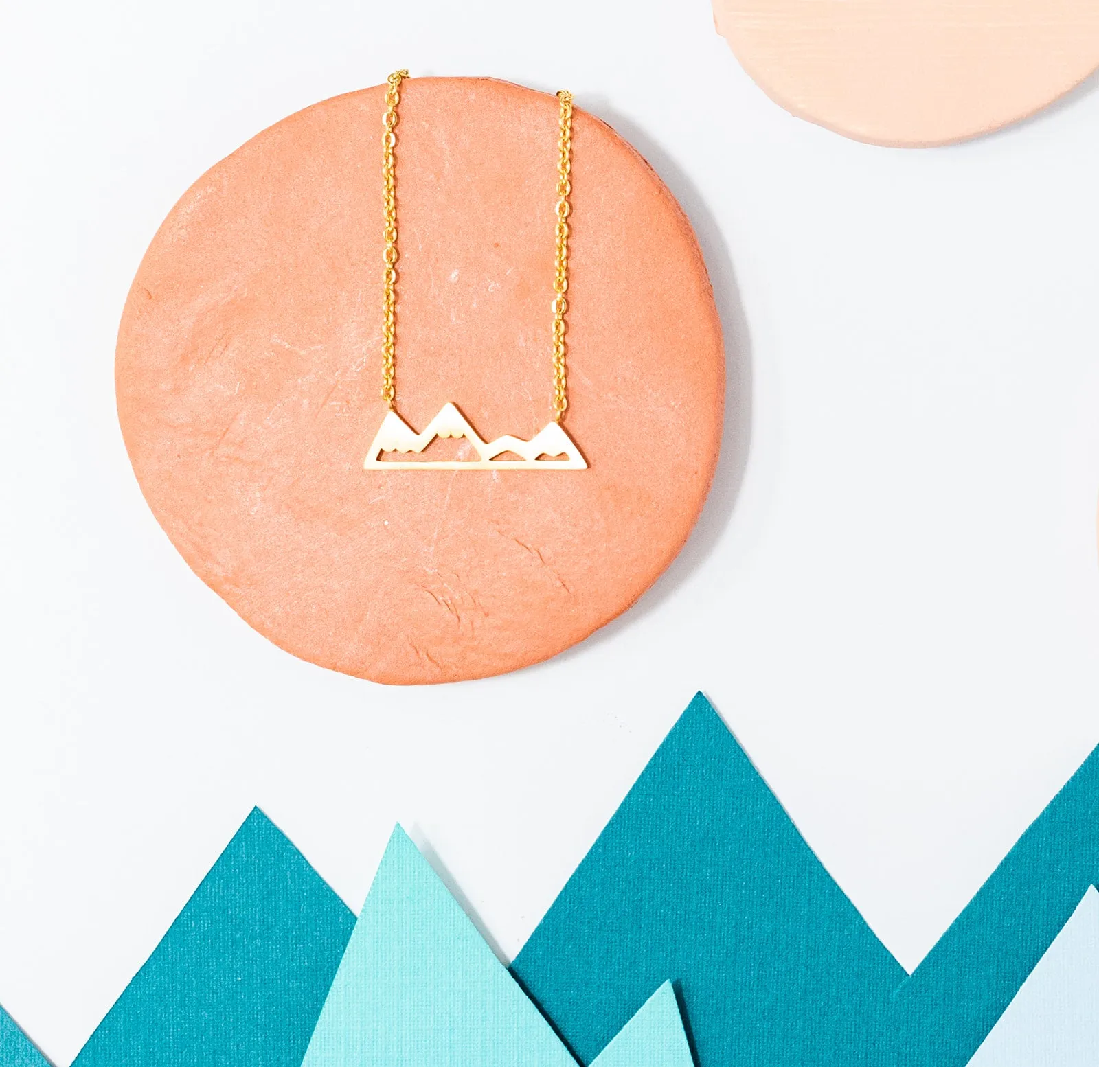 Mountain Range Charm Necklace