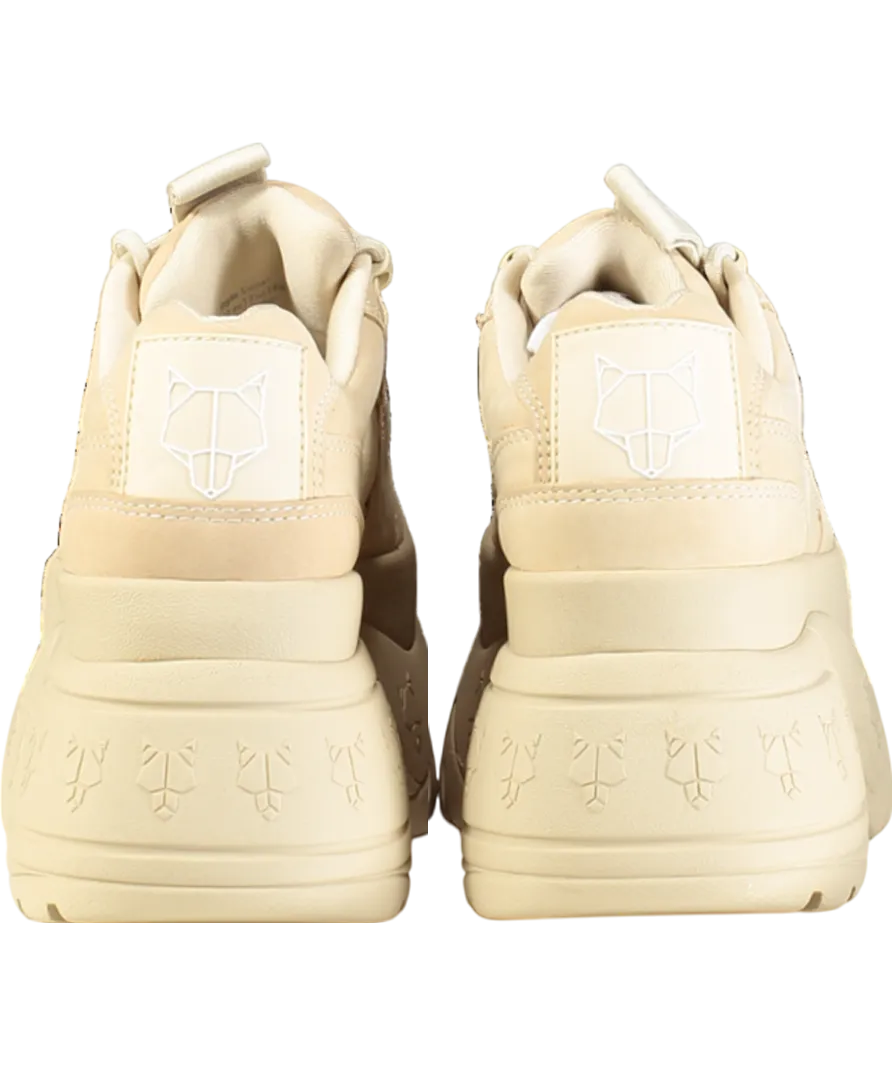 Naked Wolfe Beige Sinner Low-top 70mm Sneakers UK 4 EU 37 👠