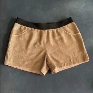 NWOT BCBG Maxazria Sequin Tan Women's Shorts size Medium