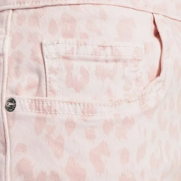NWT $258 Current/Elliot The Flute Leopard-print Denim Mini Skirt