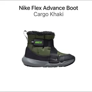 NWT Nike Flex Advance Boots Cargo Khaki/Green Strike Black Sz 1 Youth