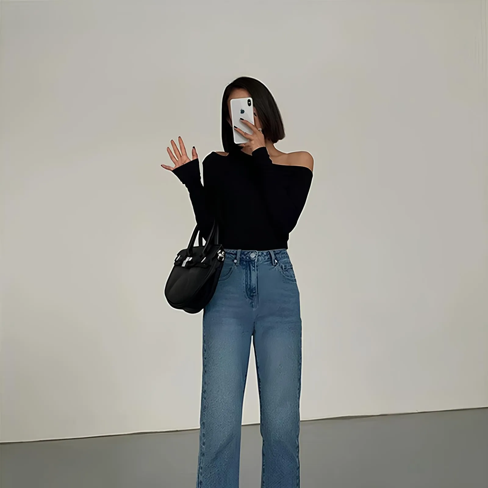 Off-Shoulder Hollow-Out Blouse – Sleek & Sexy Streetwear Essential