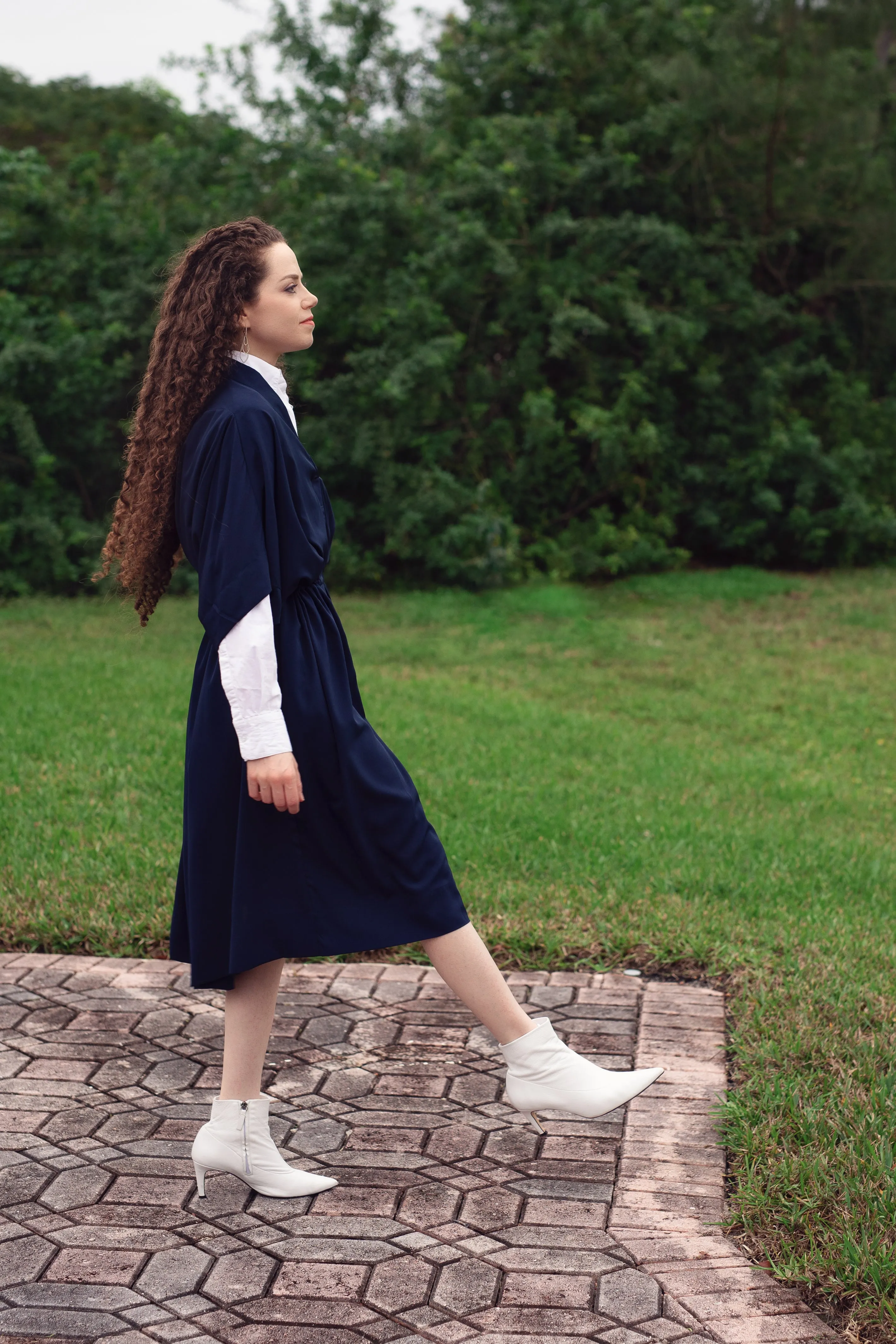 Oka Crepe - Navy