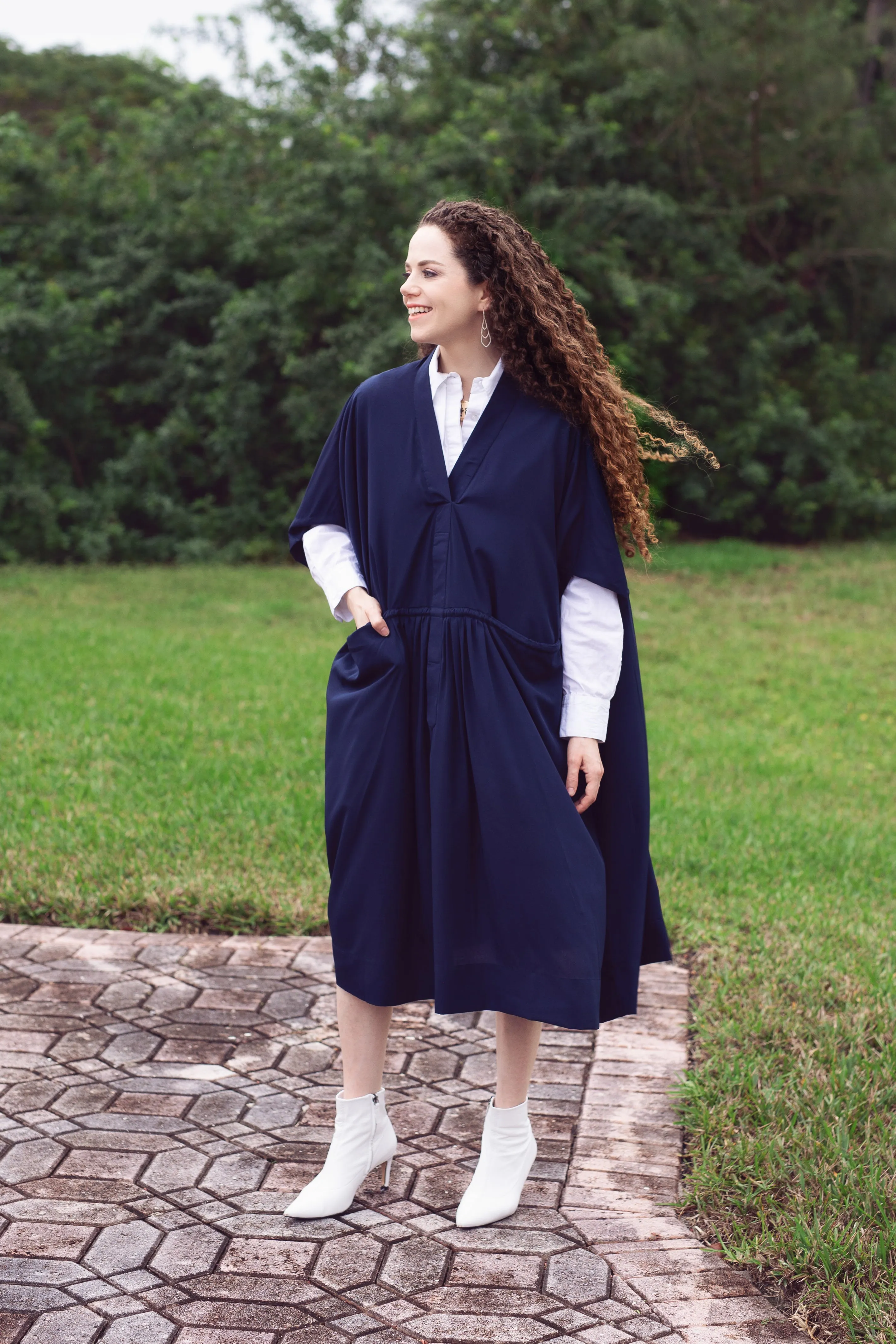 Oka Crepe - Navy