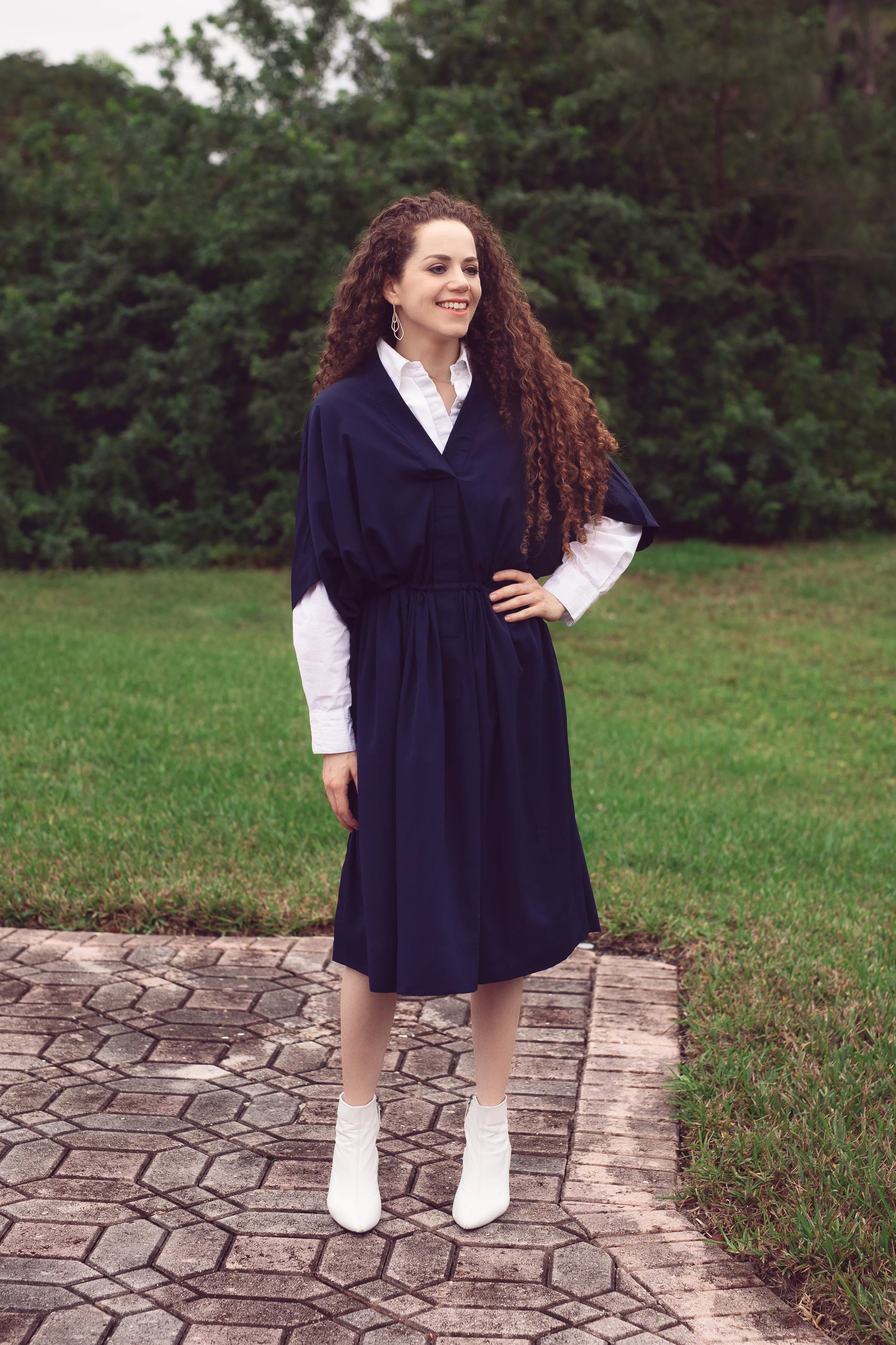 Oka Crepe - Navy