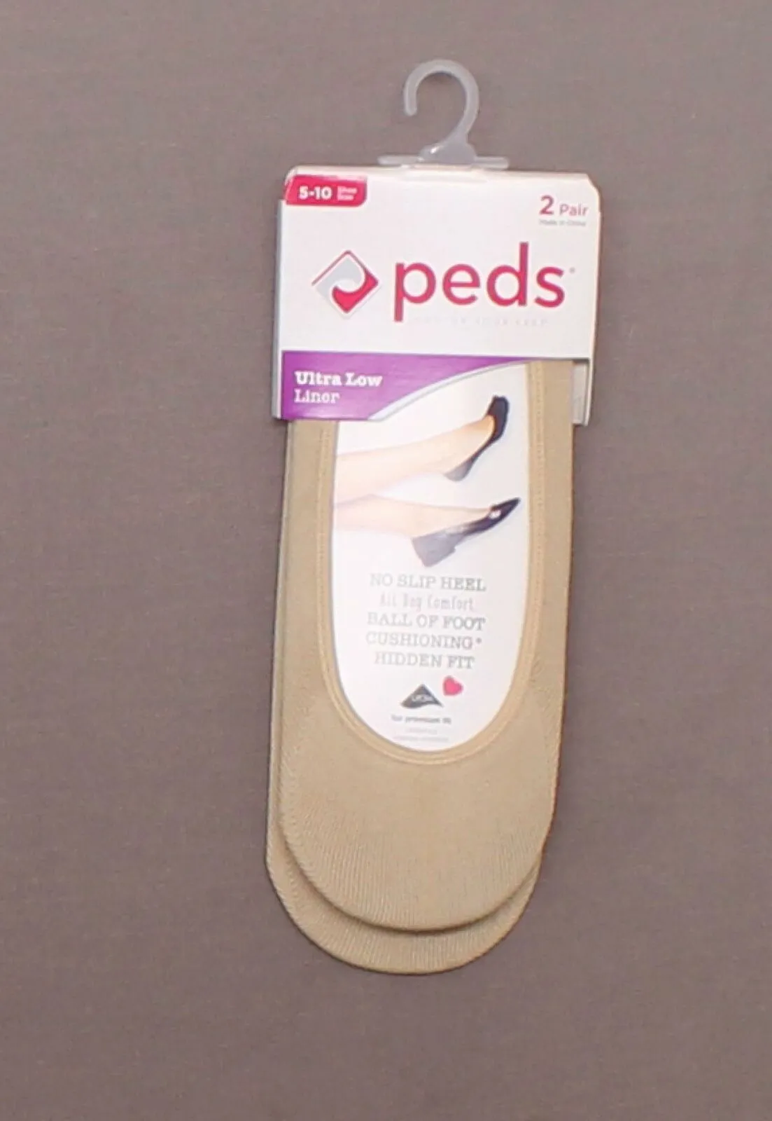 Peds Women's 2 Pairs Microfiber No Show Liner Socks