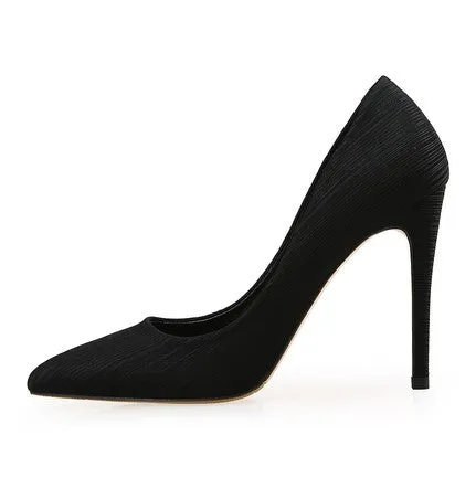 Petite Silk Satin Dress High Heels AP152