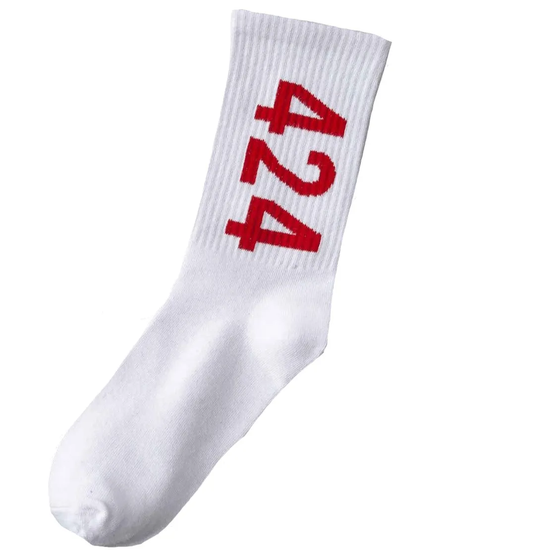 "424" Chaussettes Blanches Montantes Streetwear - URB1™