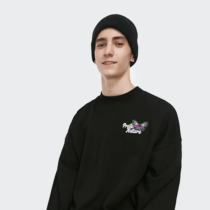 "CAPCUFF" Bonnet Violet Foncé Streetwear - URB1™