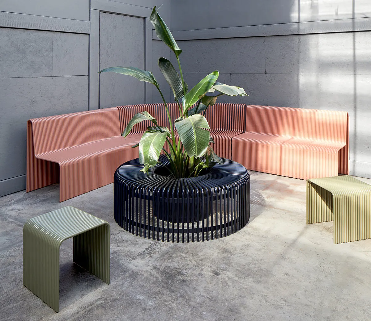 Round Outdoor Bench