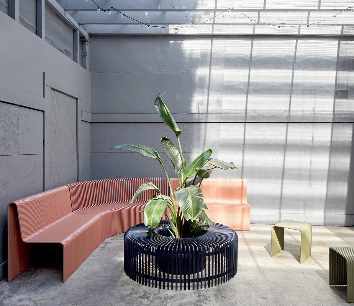 Round Outdoor Bench