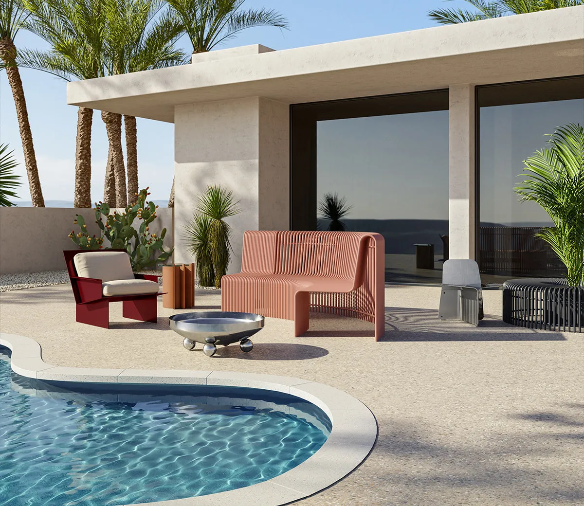 Round Outdoor Bench