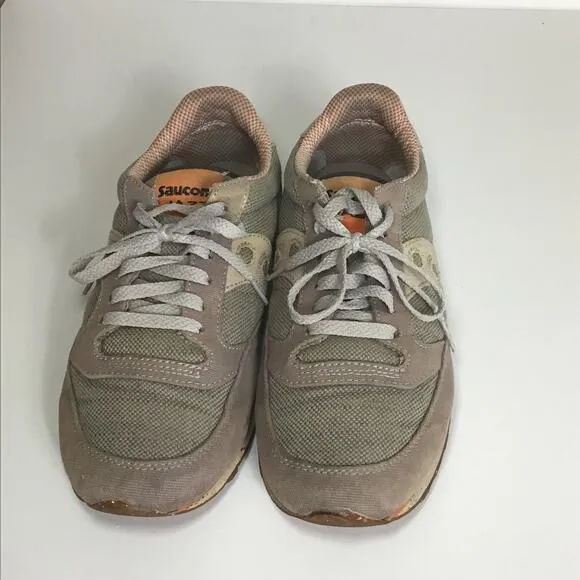 Saucony Men’s Jazz Low Pro orange/Brown Vegan Sneakers Sz. 10 GUC (flaws)
